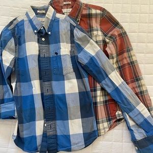 2 Abercrombie Kids dress shirts